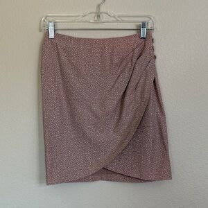 You Babes vintage mini skirt blush flowers women’s juniors 7 EUC